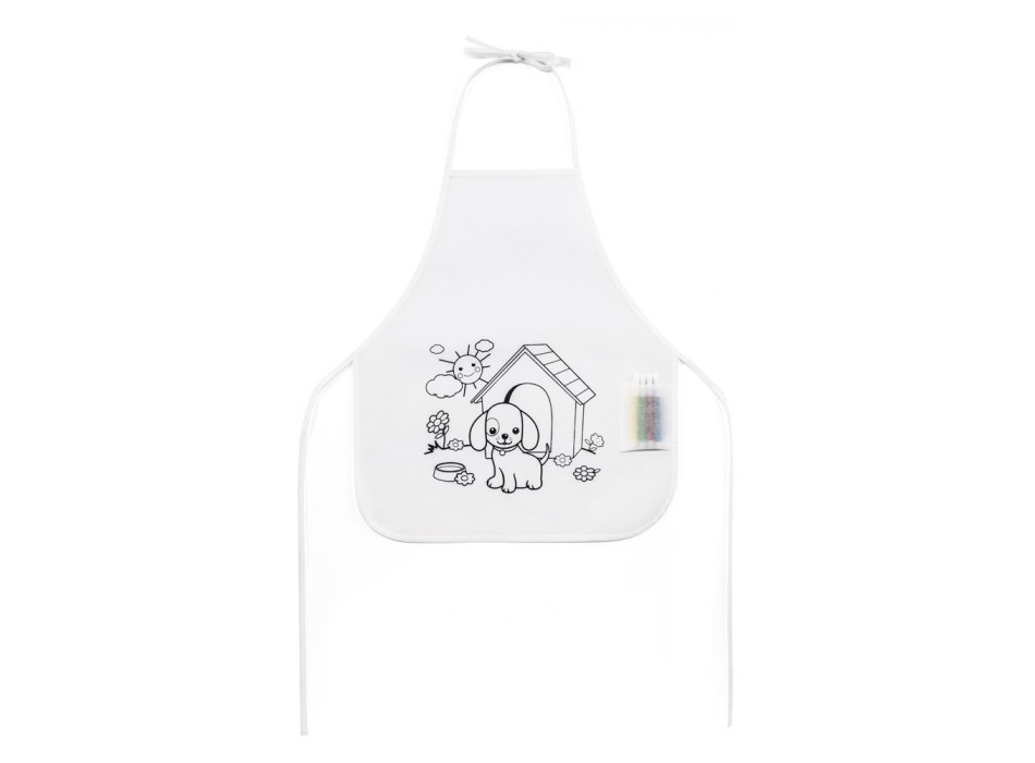 NILO. Grembiule per bambini da colorare in TNT (80 g/m²) FullGadgets.com