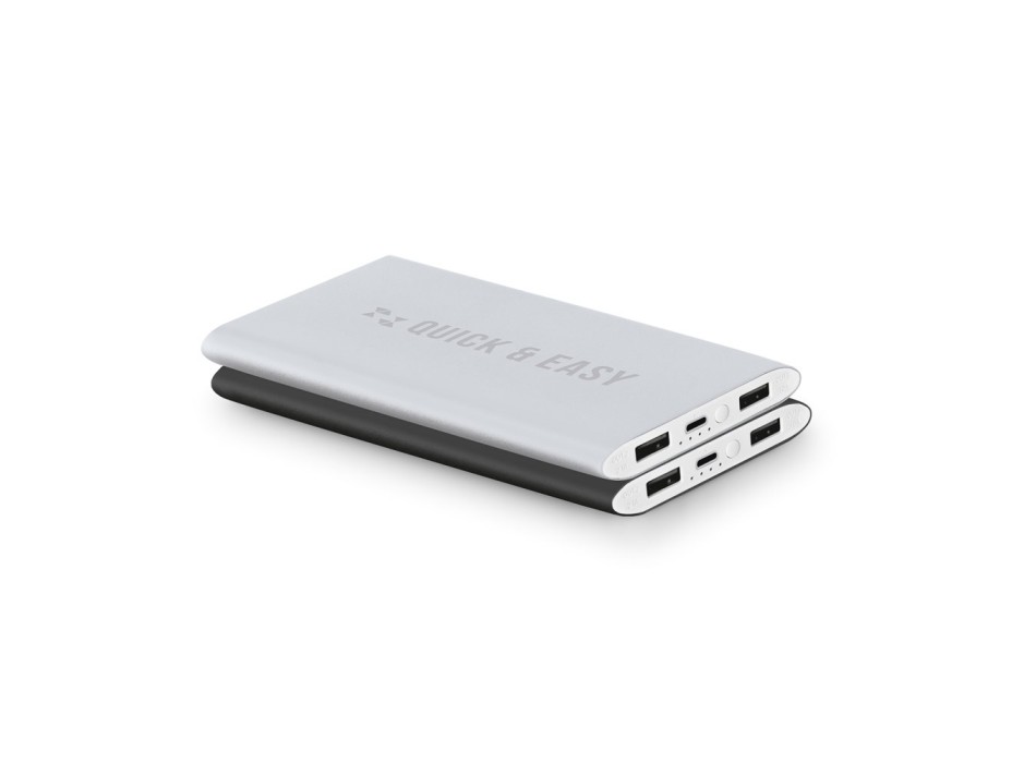 NOBEL. Power bank 7'200 mAh in alluminio riciclato (100% rAL) FullGadgets.com
