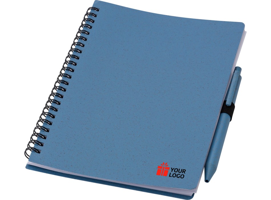 Notebook in fibra di grano con penna Massimo FullGadgets.com