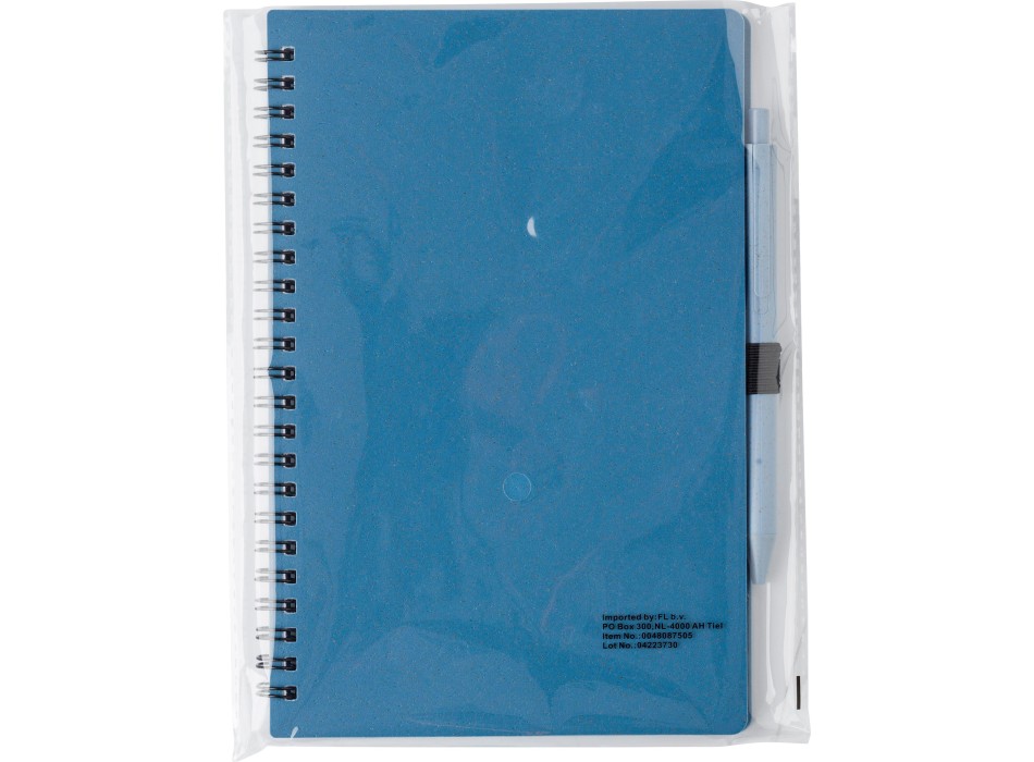 Notebook in fibra di grano con penna Massimo FullGadgets.com