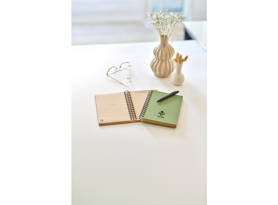 Notebook wire-o con copertina rigida in cartone riciclato Caleb FullGadgets.com