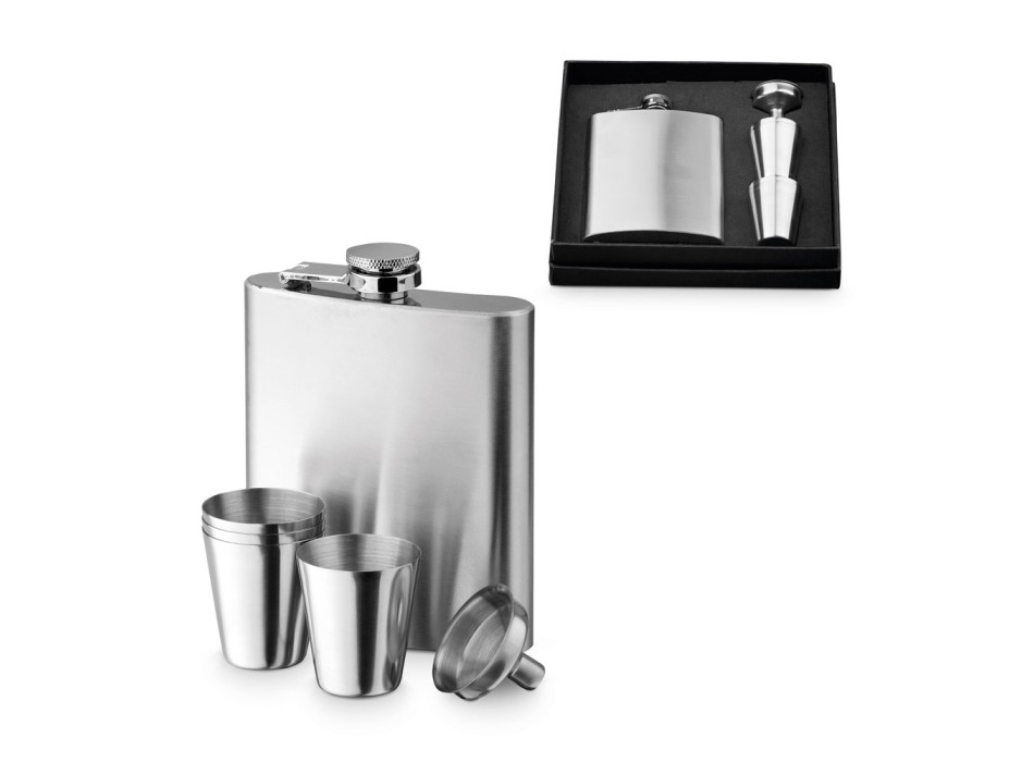 NOVAK. Set bottiglia e bicchieri in acciaio inossidabile 200 mL FullGadgets.com