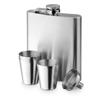 NOVAK. Set bottiglia e bicchieri in acciaio inossidabile 200 mL FullGadgets.com