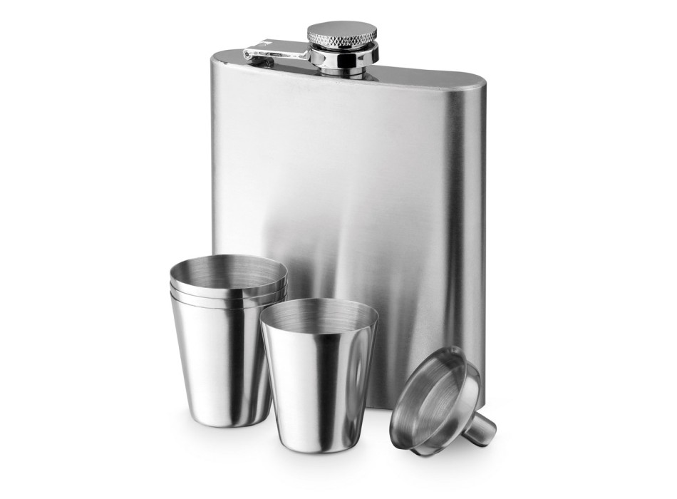 NOVAK. Set bottiglia e bicchieri in acciaio inossidabile 200 mL FullGadgets.com