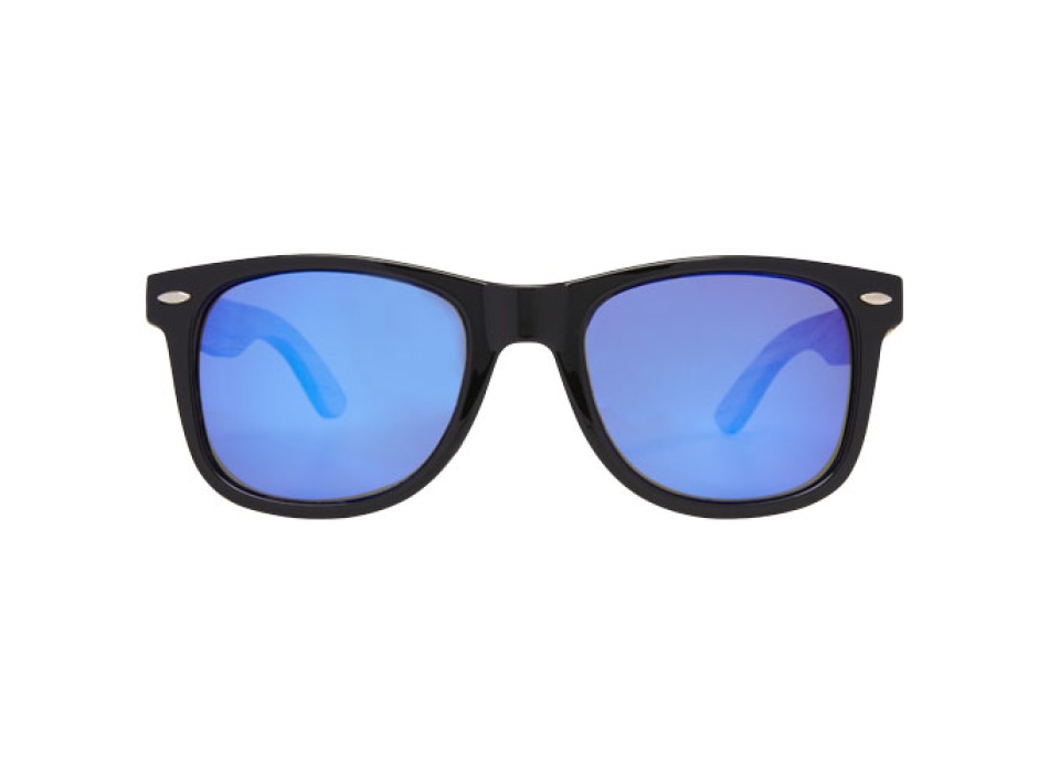 Occhiali da sole Hiru con lenti polarizzate e specchiate in PET riciclato/legno con confezione regalo FullGadgets.com