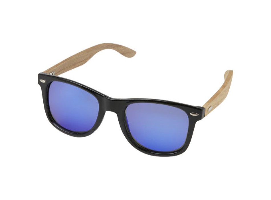Occhiali da sole Hiru con lenti polarizzate e specchiate in PET riciclato/legno con confezione regalo FullGadgets.com