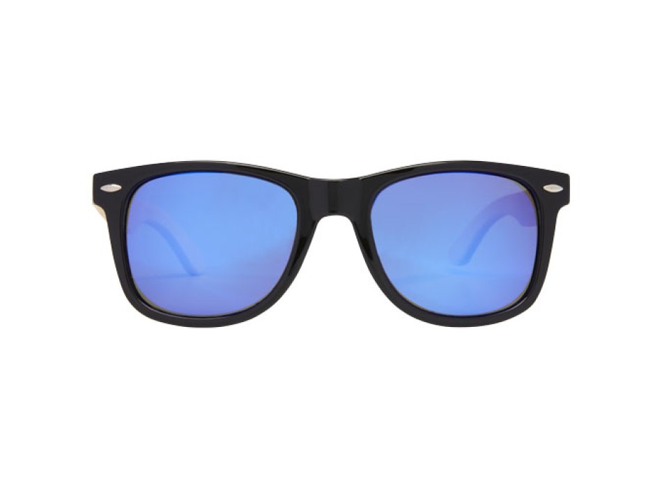 Occhiali da sole Taiyō con lenti polarizzate a specchio in rPET/bambù con confezione regalo FullGadgets.com