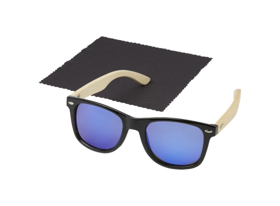 Occhiali da sole Taiyō con lenti polarizzate a specchio in rPET/bambù con confezione regalo FullGadgets.com