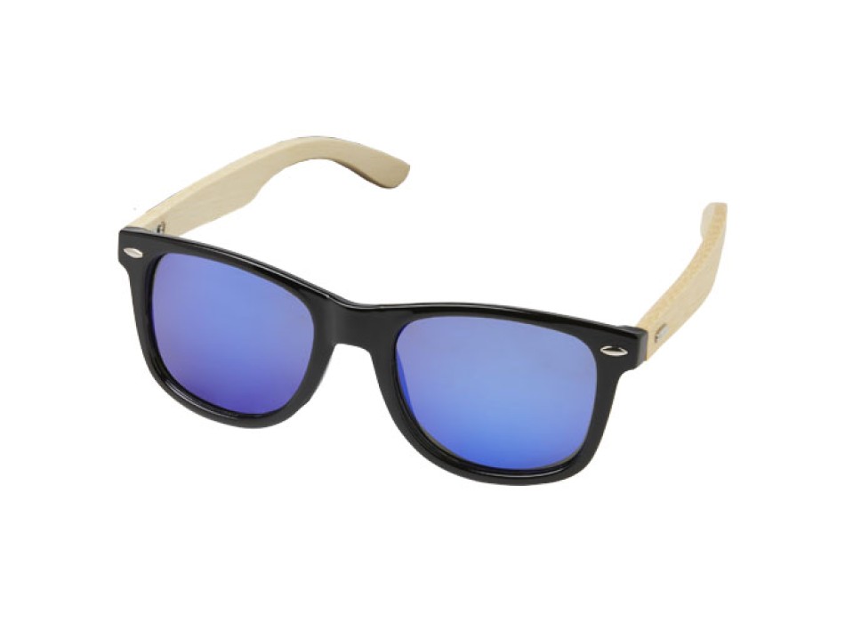 Occhiali da sole Taiyō con lenti polarizzate a specchio in rPET/bambù con confezione regalo FullGadgets.com