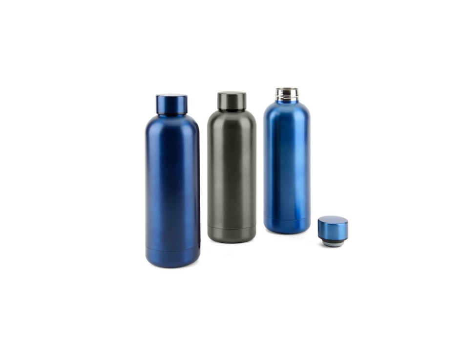 ODIN METTALIC. Borraccia in acciaio inox riciclato al 90% 550 mL FullGadgets.com