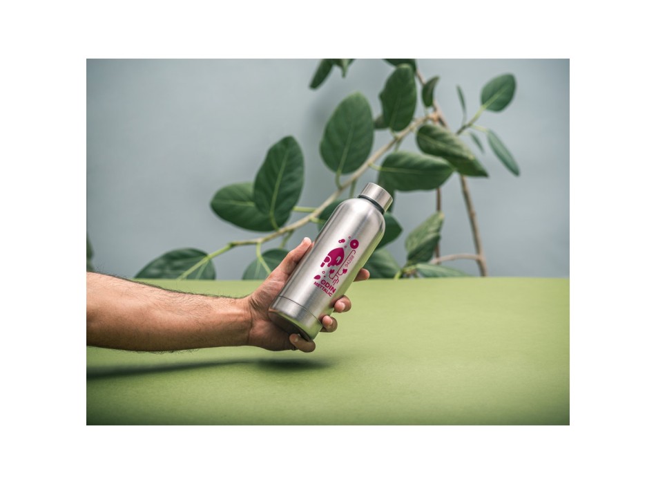 ODIN METTALIC. Borraccia in acciaio inox riciclato al 90% 550 mL FullGadgets.com