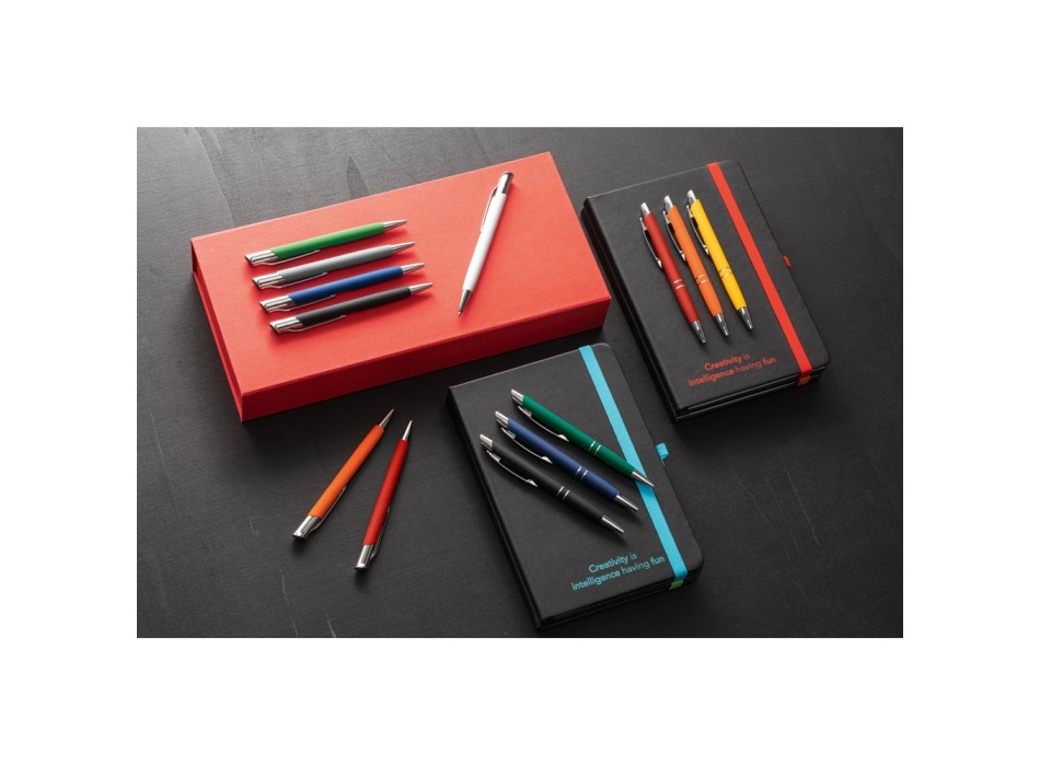 OLAF SOFT. Penna a sfera in alluminio con finitura in gomma FullGadgets.com