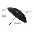 Ombrello antivento 27" Nordic Drift Trail 27" rPET UPF 50+ FullGadgets.com
