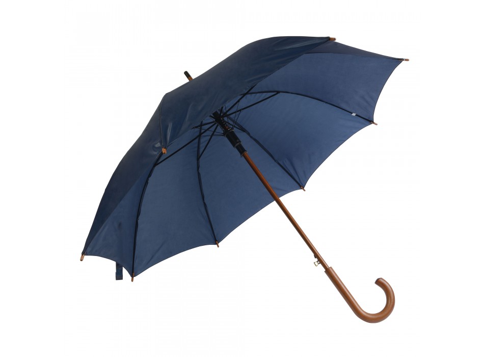 Ombrello automatico con fusto, puntale e manico in legno FullGadgets.com