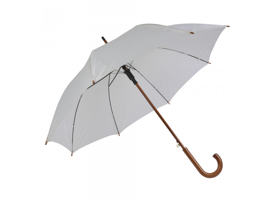Ombrello automatico con fusto, puntale e manico in legno FullGadgets.com