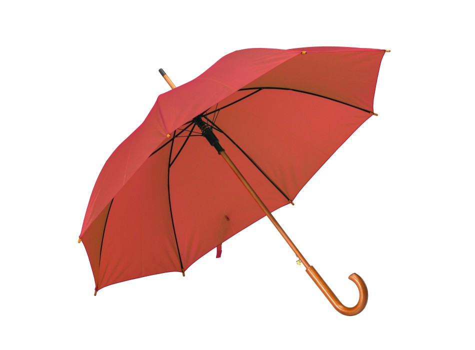 Ombrello automatico con fusto, puntale e manico in legno FullGadgets.com