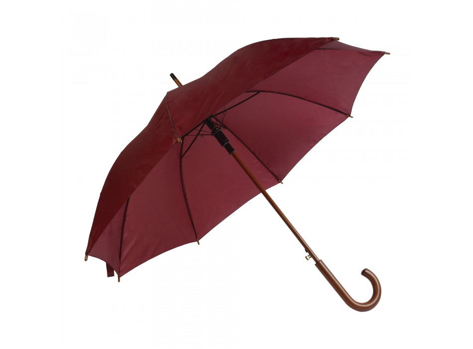 Ombrello automatico con fusto, puntale e manico in legno FullGadgets.com