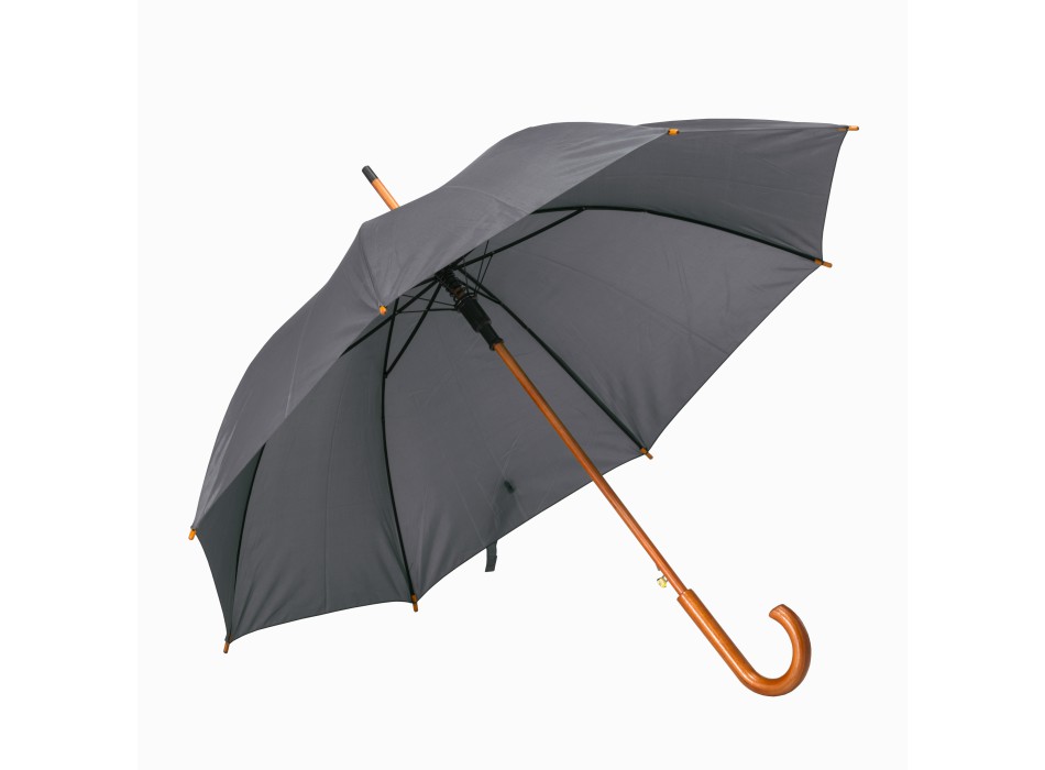 Ombrello automatico con fusto, puntale e manico in legno FullGadgets.com