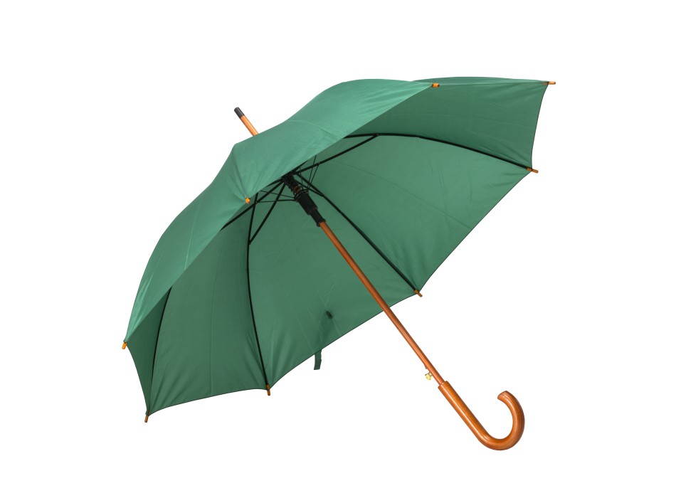 Ombrello automatico con fusto, puntale e manico in legno FullGadgets.com