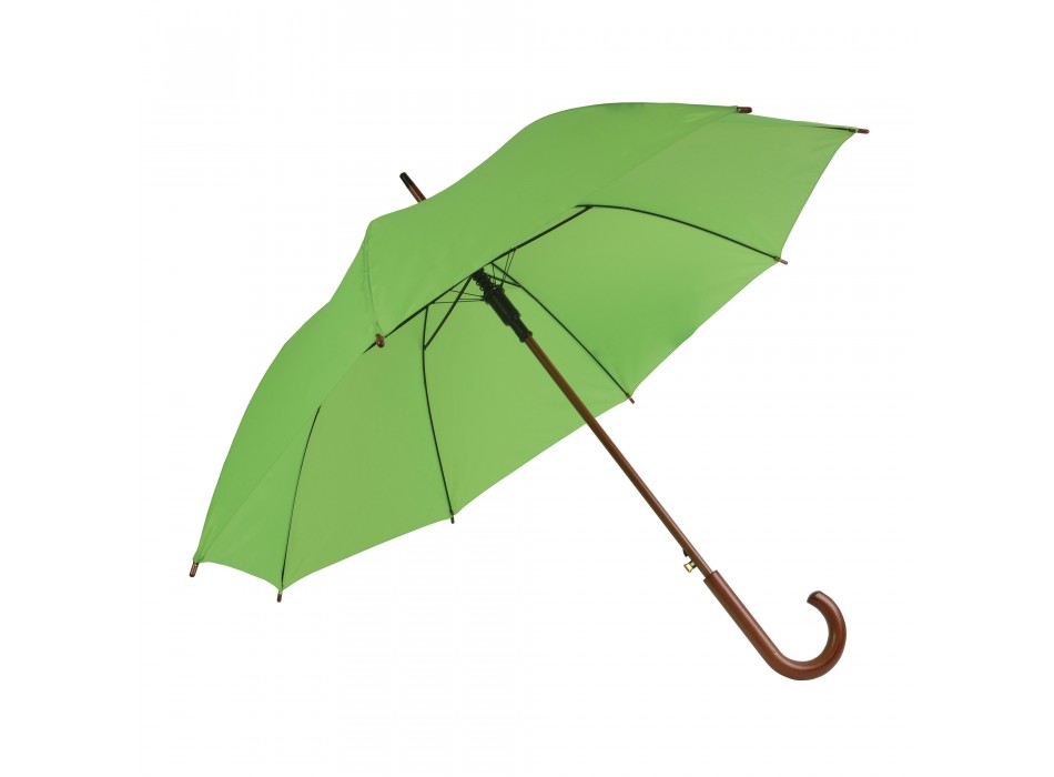 Ombrello automatico con fusto, puntale e manico in legno FullGadgets.com