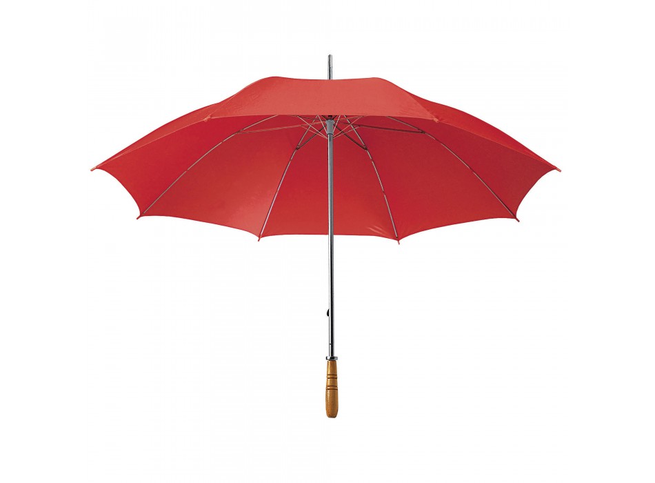 Ombrello golf, con fusto in acciaio e manico dritto in legno FullGadgets.com