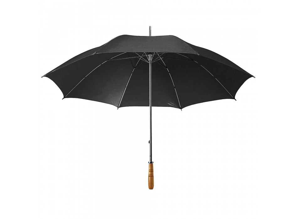 Ombrello golf, con fusto in acciaio e manico dritto in legno FullGadgets.com