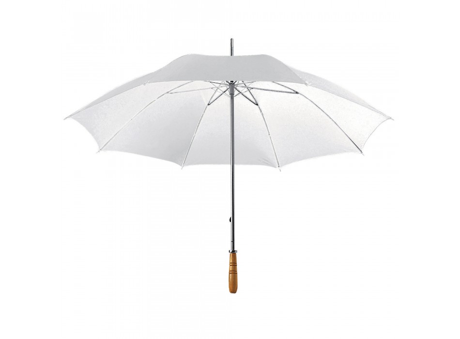 Ombrello golf, con fusto in acciaio e manico dritto in legno FullGadgets.com