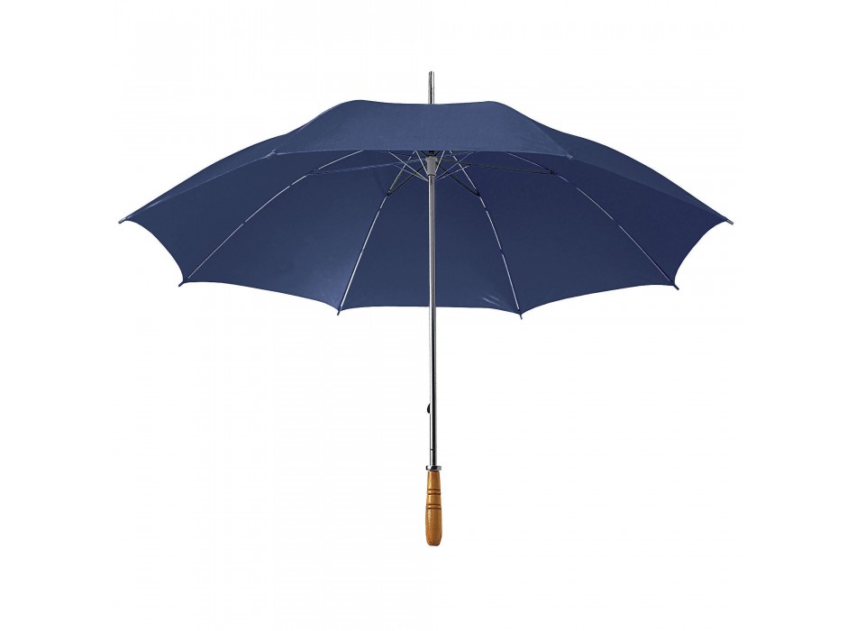 Ombrello golf, con fusto in acciaio e manico dritto in legno FullGadgets.com