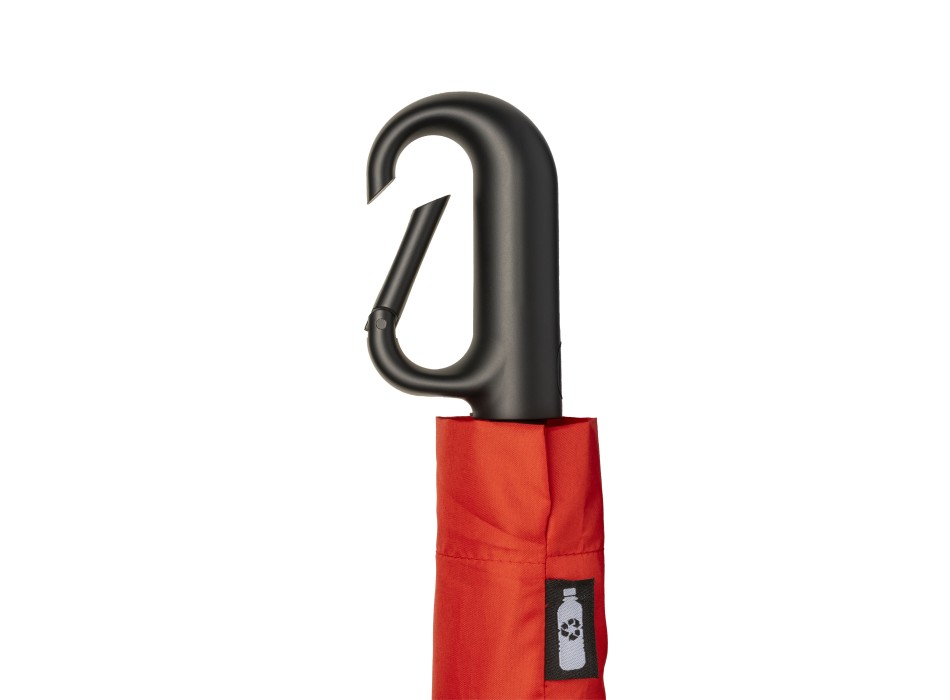 Ombrello in R-PET automatico con manico moschettone FullGadgets.com