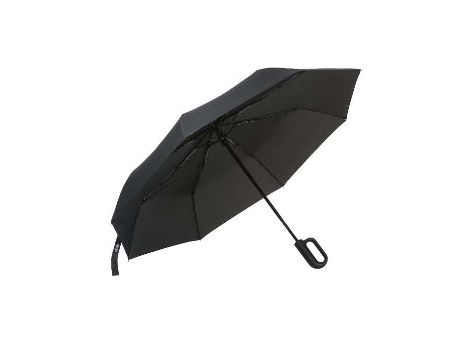 Ombrello in R-PET automatico con manico moschettone FullGadgets.com