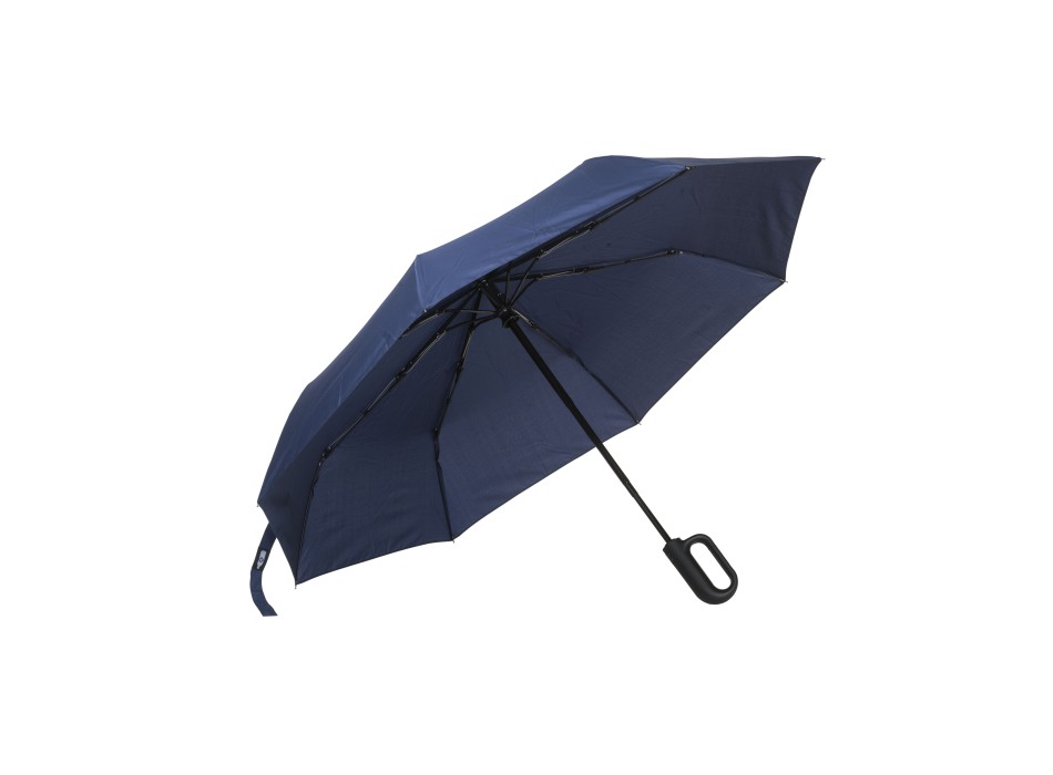 Ombrello in R-PET automatico con manico moschettone FullGadgets.com