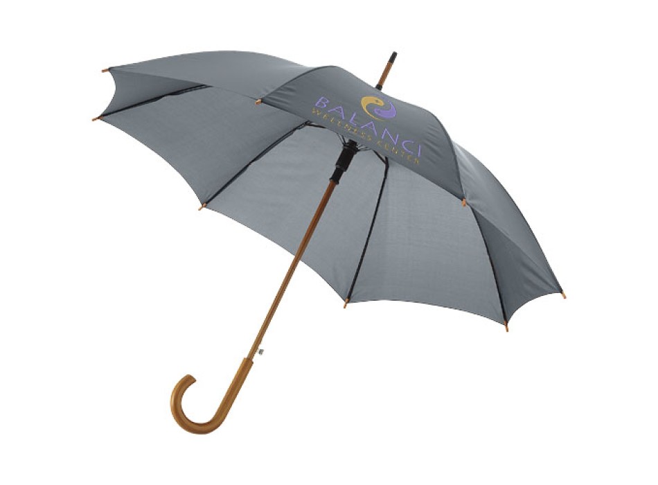 Ombrello Kyle da 23'' con apertura automatica, manico e asta in legno FullGadgets.com