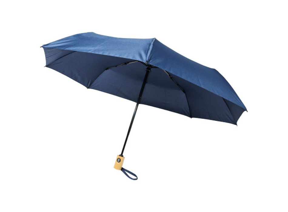 Ombrello pieghevole Bo da 21" ad apertura/chiusura automatica in PET riciclato FullGadgets.com