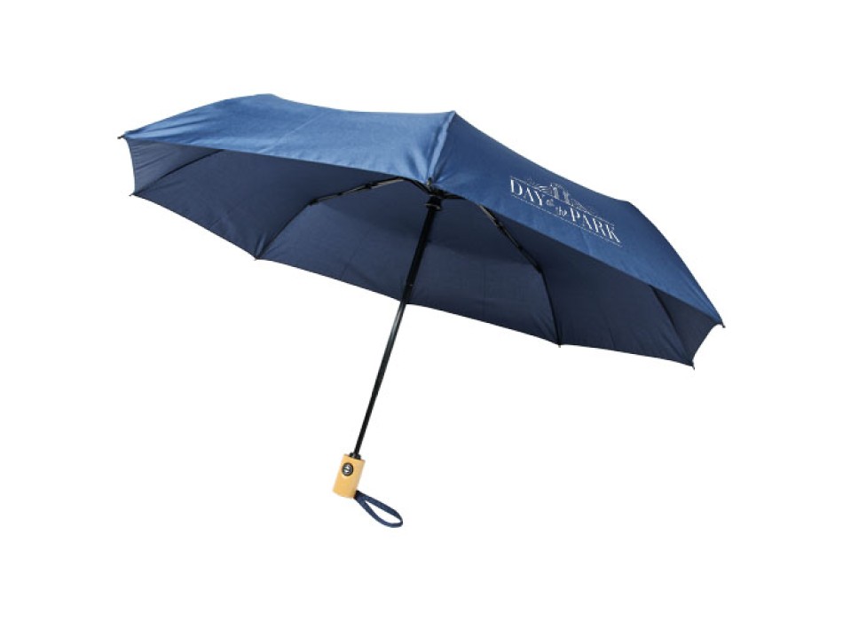 Ombrello pieghevole Bo da 21" ad apertura/chiusura automatica in PET riciclato FullGadgets.com