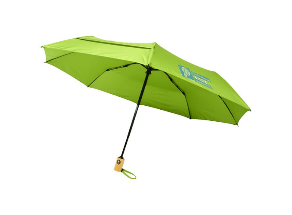 Ombrello pieghevole Bo da 21" ad apertura/chiusura automatica in PET riciclato FullGadgets.com