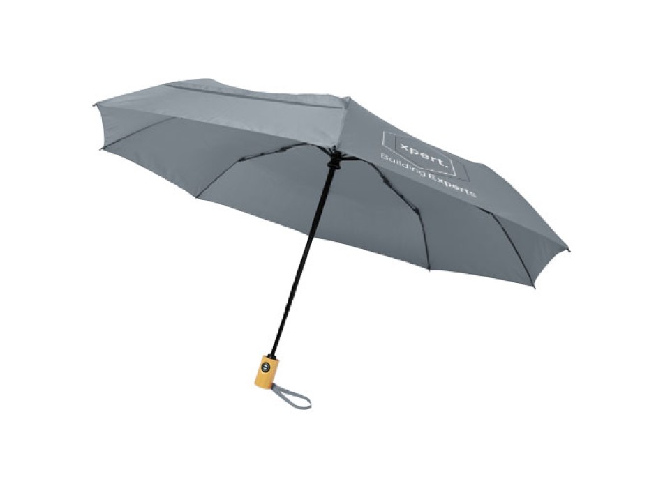 Ombrello pieghevole Bo da 21" ad apertura/chiusura automatica in PET riciclato FullGadgets.com