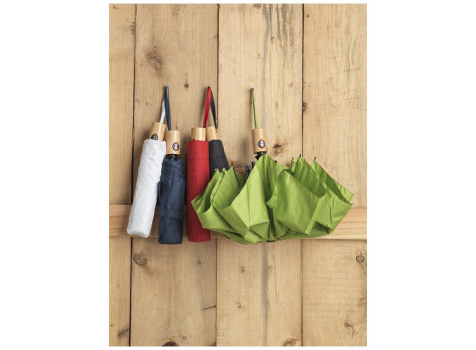 Ombrello pieghevole Bo da 21" ad apertura/chiusura automatica in PET riciclato FullGadgets.com