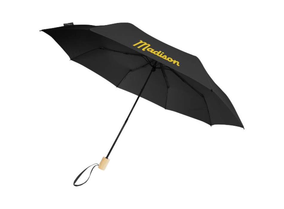 Ombrello pieghevole in PET riciclato antivento da 21" Birgit FullGadgets.com