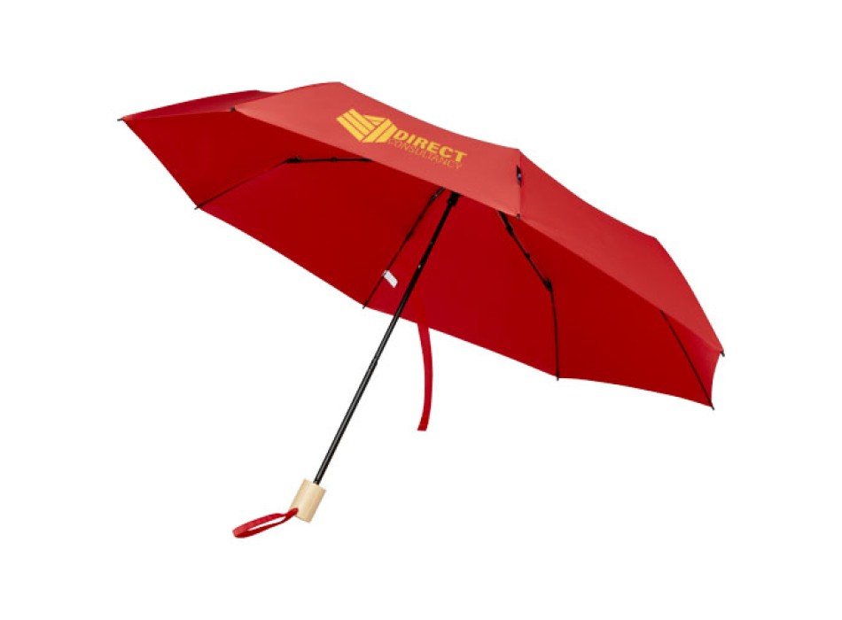 Ombrello pieghevole in PET riciclato antivento da 21" Birgit FullGadgets.com