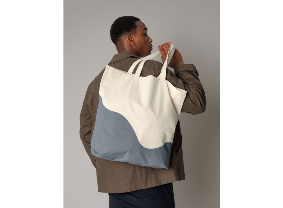 Organic Cotton Wave Print Maxi Tote FullGadgets.com