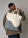 Organic Cotton Wave Print Maxi Tote
