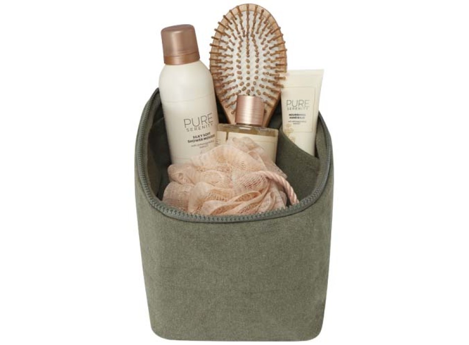 Organizer per articoli per l'igiene personale in cotone riciclato da 500 g/m² Pack Aware™ FullGadgets.com