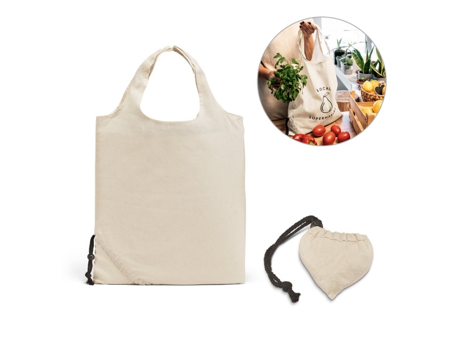 ORLEANS. Borsa pieghevole in cotone 100% (100 g/m²) FullGadgets.com