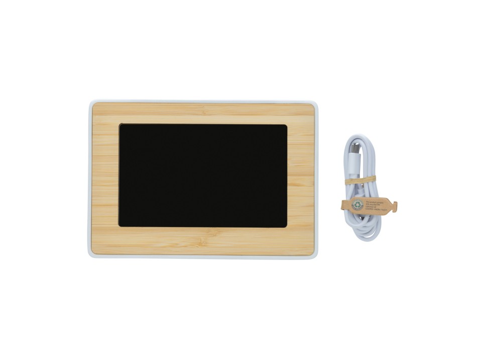 Orologio LED Utah in plastica RCS e bambù FullGadgets.com