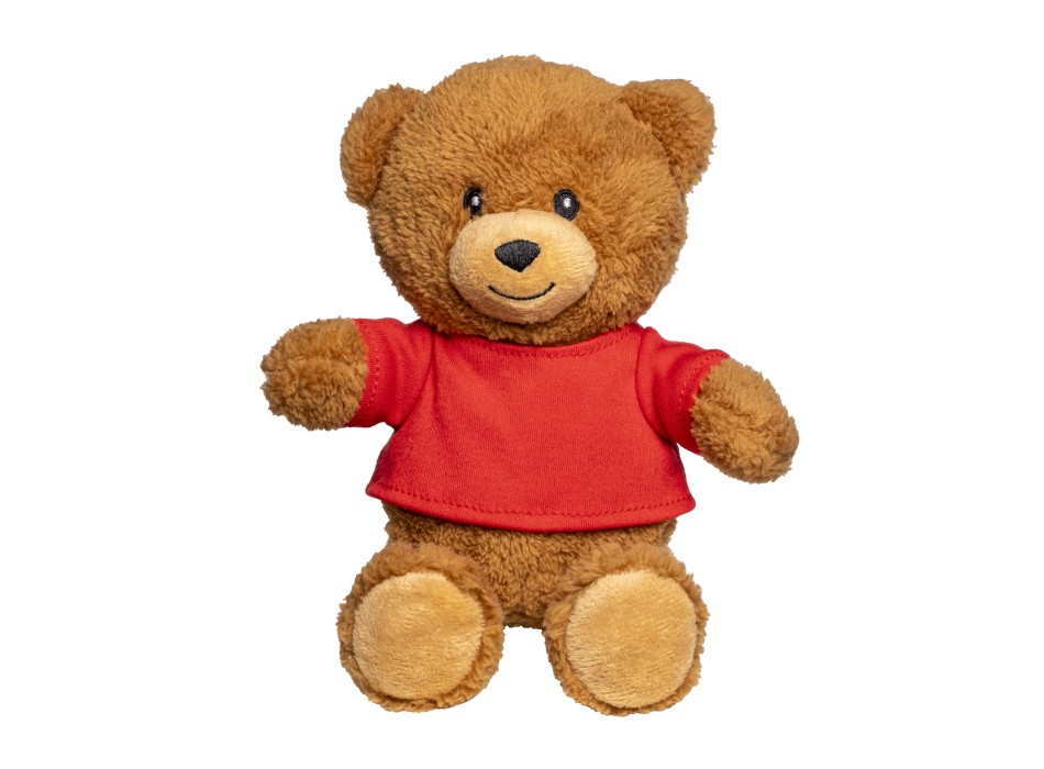 Orsetto peluche in poliestere con t-shirt personalizzabile FullGadgets.com
