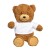 Orsetto peluche in poliestere con t-shirt personalizzabile