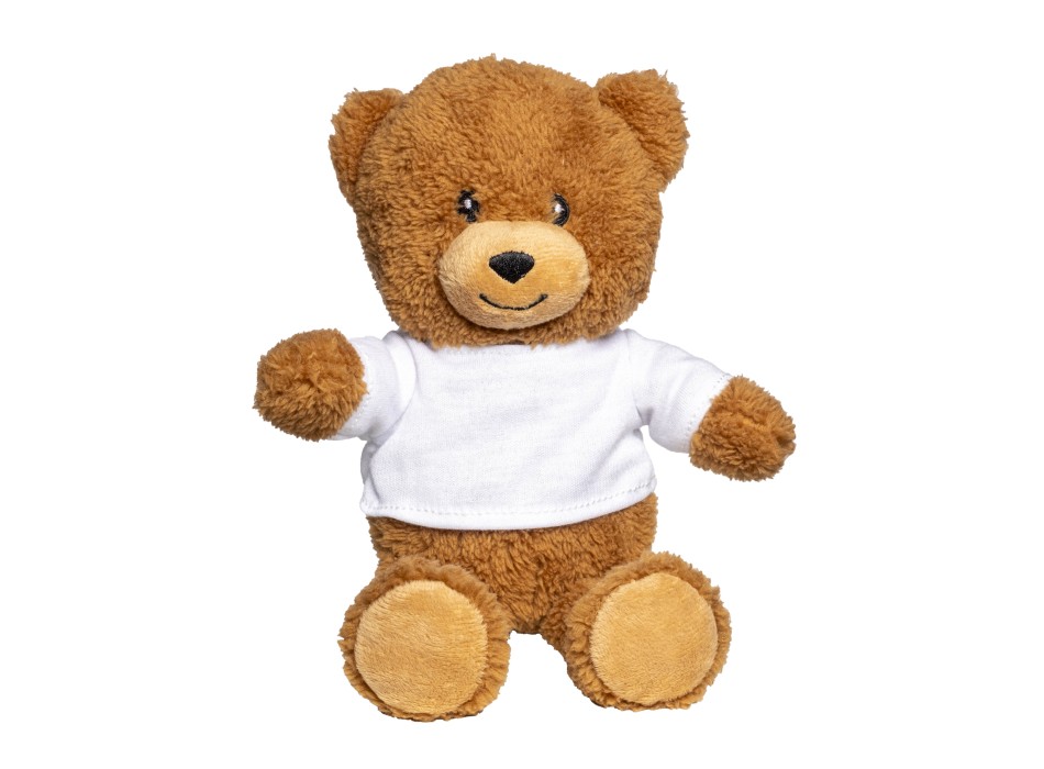 Orsetto peluche in poliestere con t-shirt personalizzabile FullGadgets.com