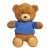 Orsetto peluche in poliestere con t-shirt personalizzabile