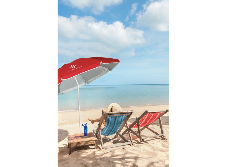 PARANA. Ombrellone reclinabile 210T con rivestimento argentato FullGadgets.com