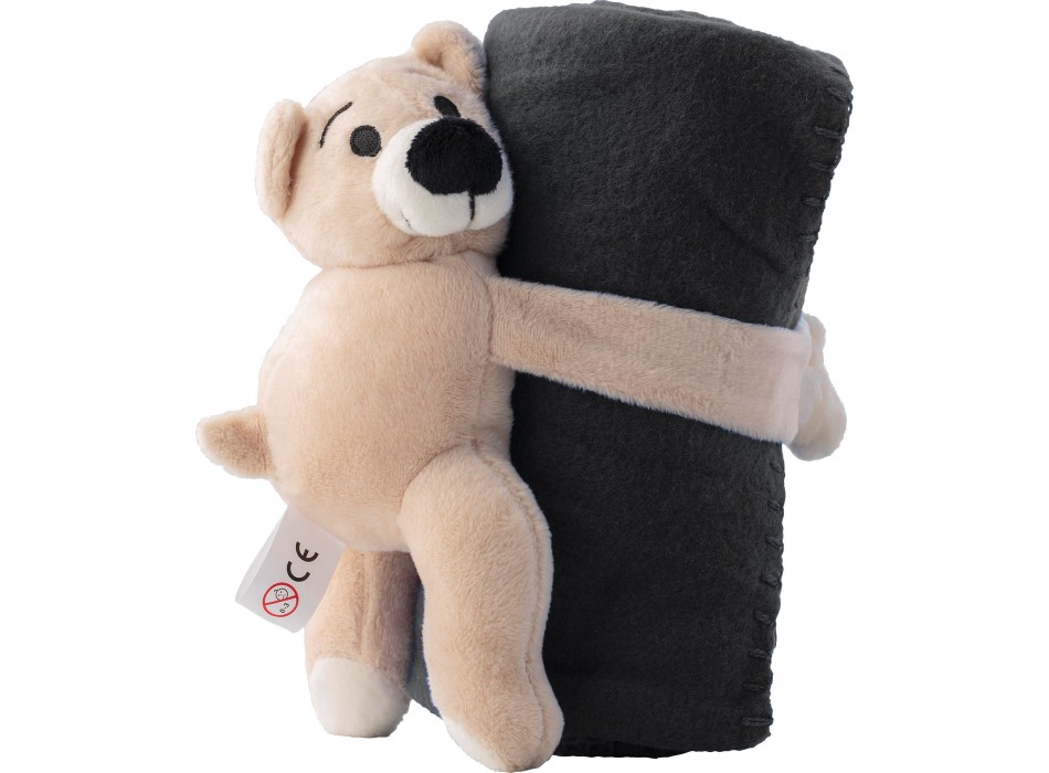 Peluche Orsetto con coperta in pile Owen FullGadgets.com